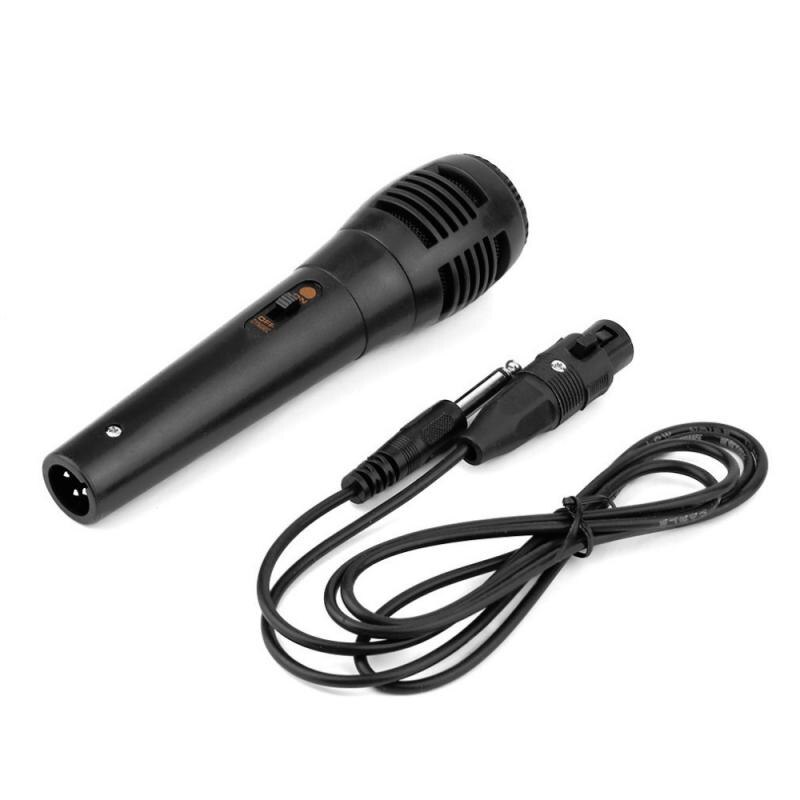 Wired Uni-directional Handheld Dynamic Microphone Voice Recording Noise Isolation Microphone With On Off Switch