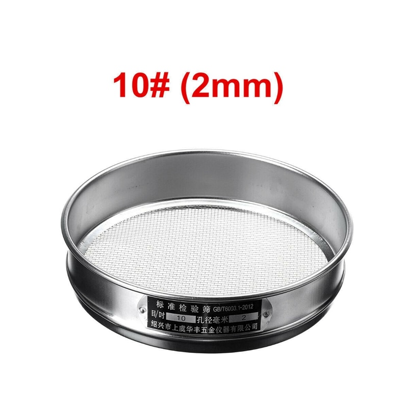 Heavy Duty Garden Riddle Sieve Mesh Soil Sift Compost Seed Tray Gardening Tool-10 (2mm)