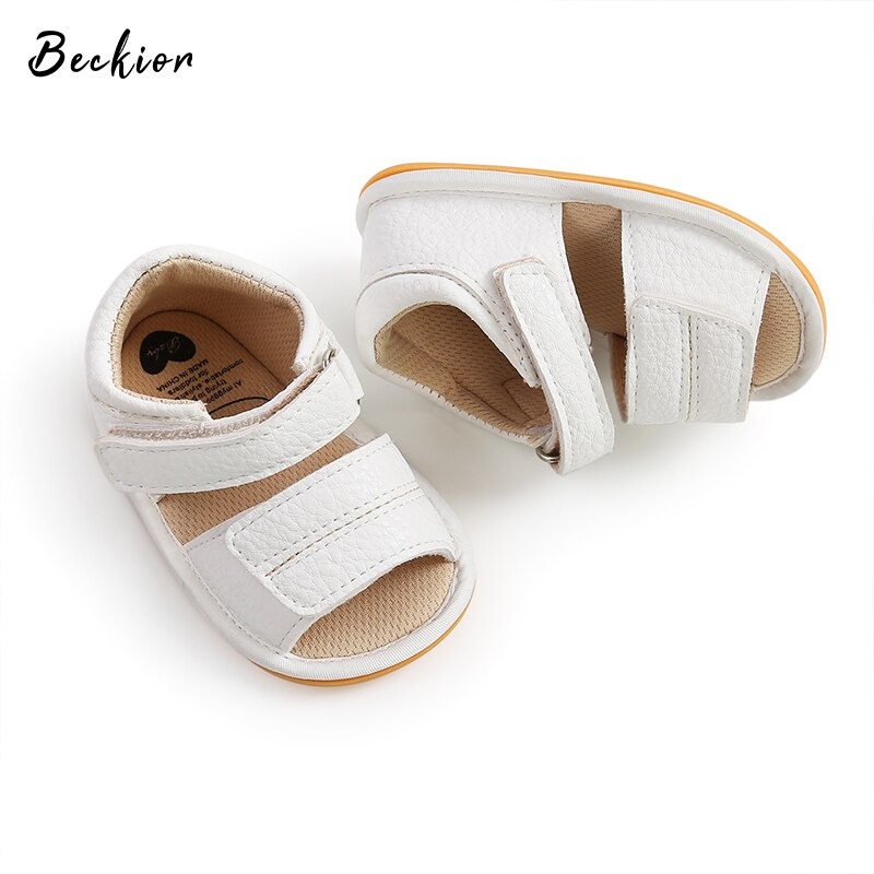 Beckior neonate ragazzi sandalo estate piatto morbido antiscivolo gomma Prewalker primo camminatore presepe scarpe bambino neonato 0-18 mesi