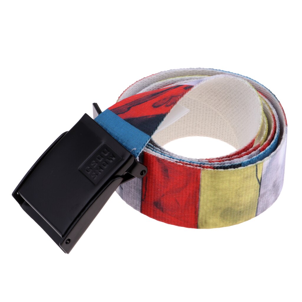 Kleurrijke Canvas Web Riem Tailleband Voor Winter Sport Skiën Snowboarden Outdoor Sport Wandelen Klimmen Mannen Vrouwen Kind