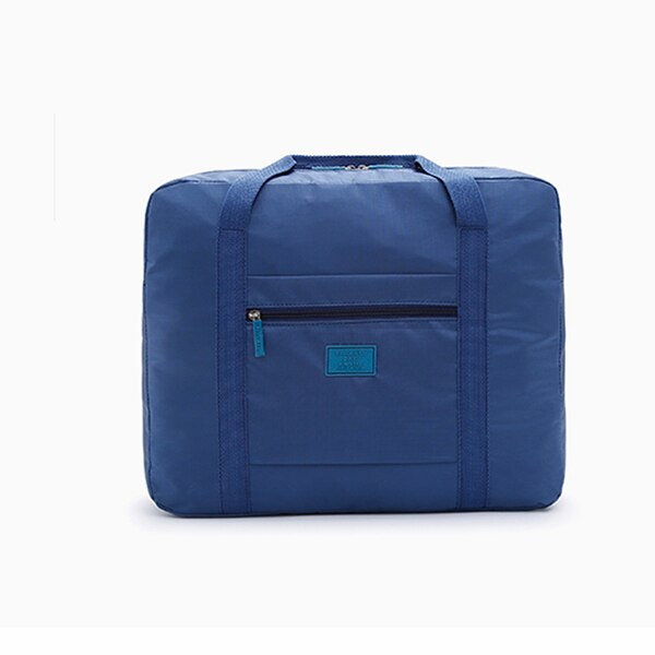 Travel Bags WaterProof Travel Vacation Large Capacity Luggage Bags Women Nylon Folding Bag Travel Handbags: blue