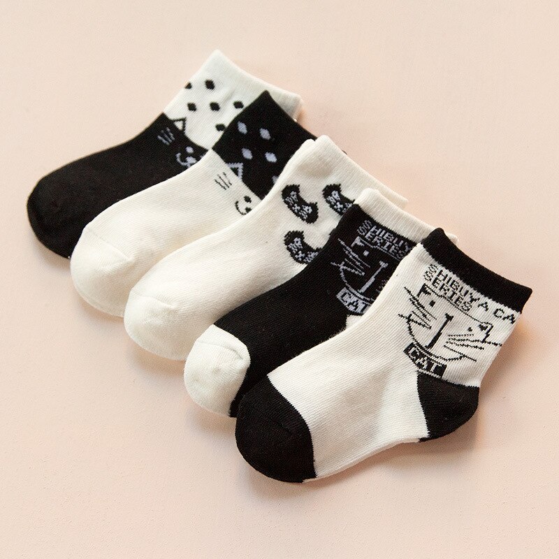 Children's Cotton Cartoon Socks - 1-12 Years - Spring/Autumn Wear - Unisex: 8 to 11 year
