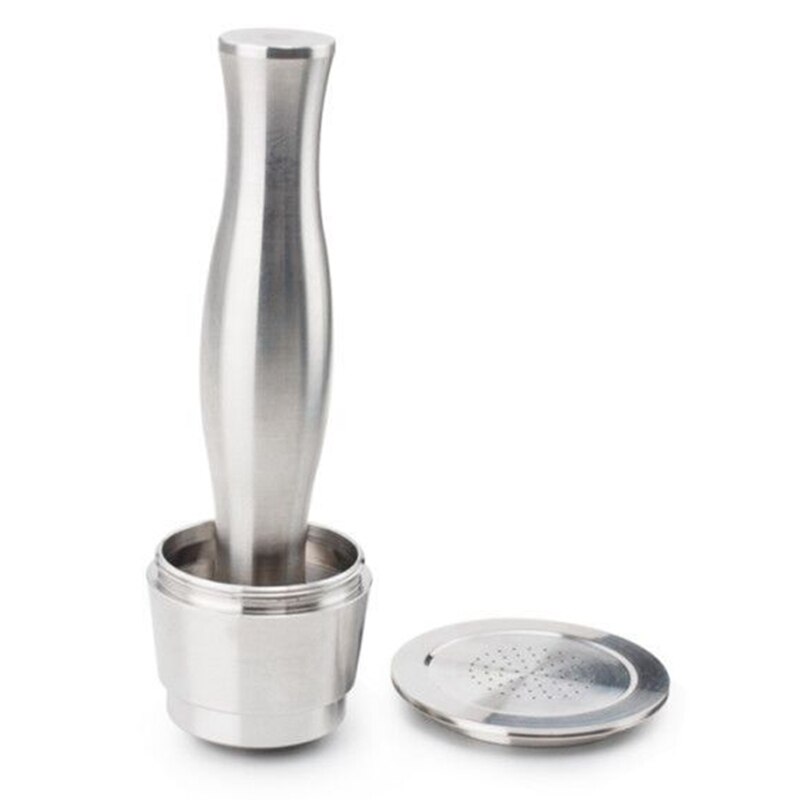 Koffie Tamper Rvs Effen Espresso Koffie Tool Voor Nespresso Capsule Machine Poedervorm Hamer