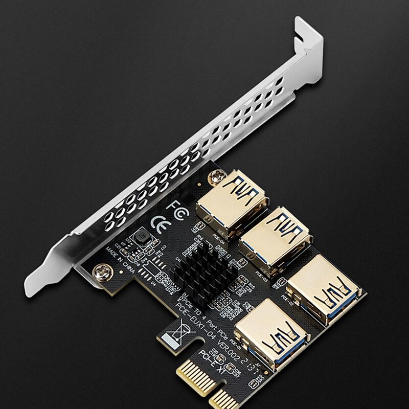 PCI-E 1 to 4 USB3.0 Graphics Card Expansion Card X1 to X16