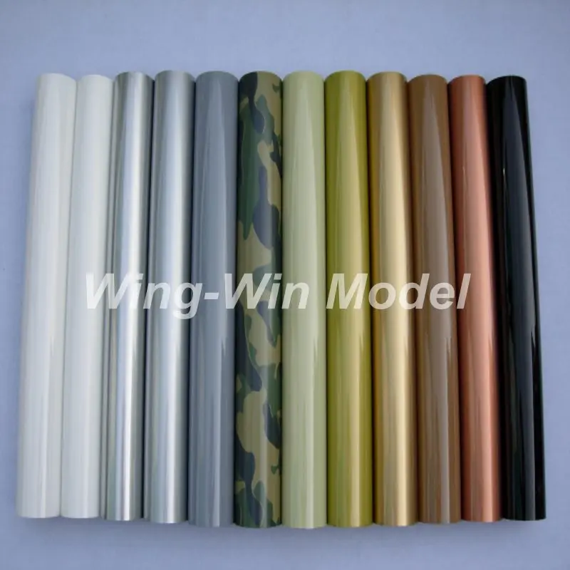 Professionele Krimpfolie Voor Rc Vliegtuigmodellen Vliegtuigfilm Diy Effen Basiskleur 640Mm