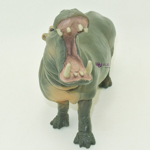 Wilde Grote Hippo Model Plastic Dier Speelgoed Home Decoratie Kinderen Onderwijs