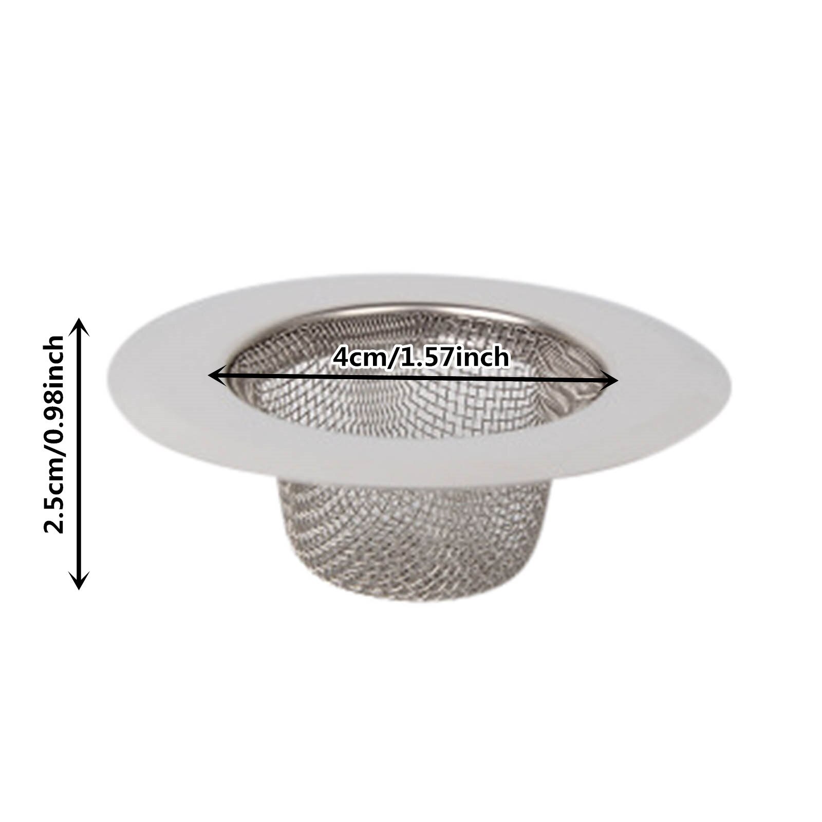 Filtro de fregadero de acero inoxidable, suministros de red de cocina para el hogar, rejilla fina, colador avanzado, filtro de desagüe de fregadero