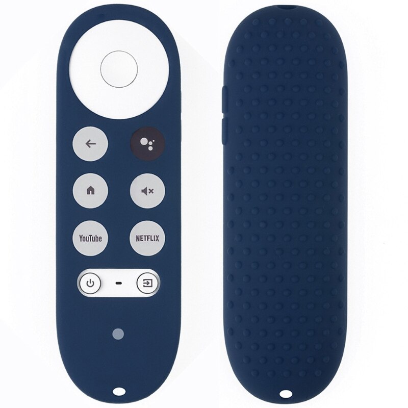 Silicone Case for Chromecast for Google TV Voice Remote Shockproof Protective Cover for Chromecast Voice Remote: A
