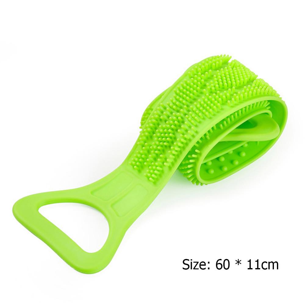 1pc Silicone bain épurateur serviettes frottant dos douche propre brosse salle de bain gommage Flexible épurateur peau nettoyage bain épurateur