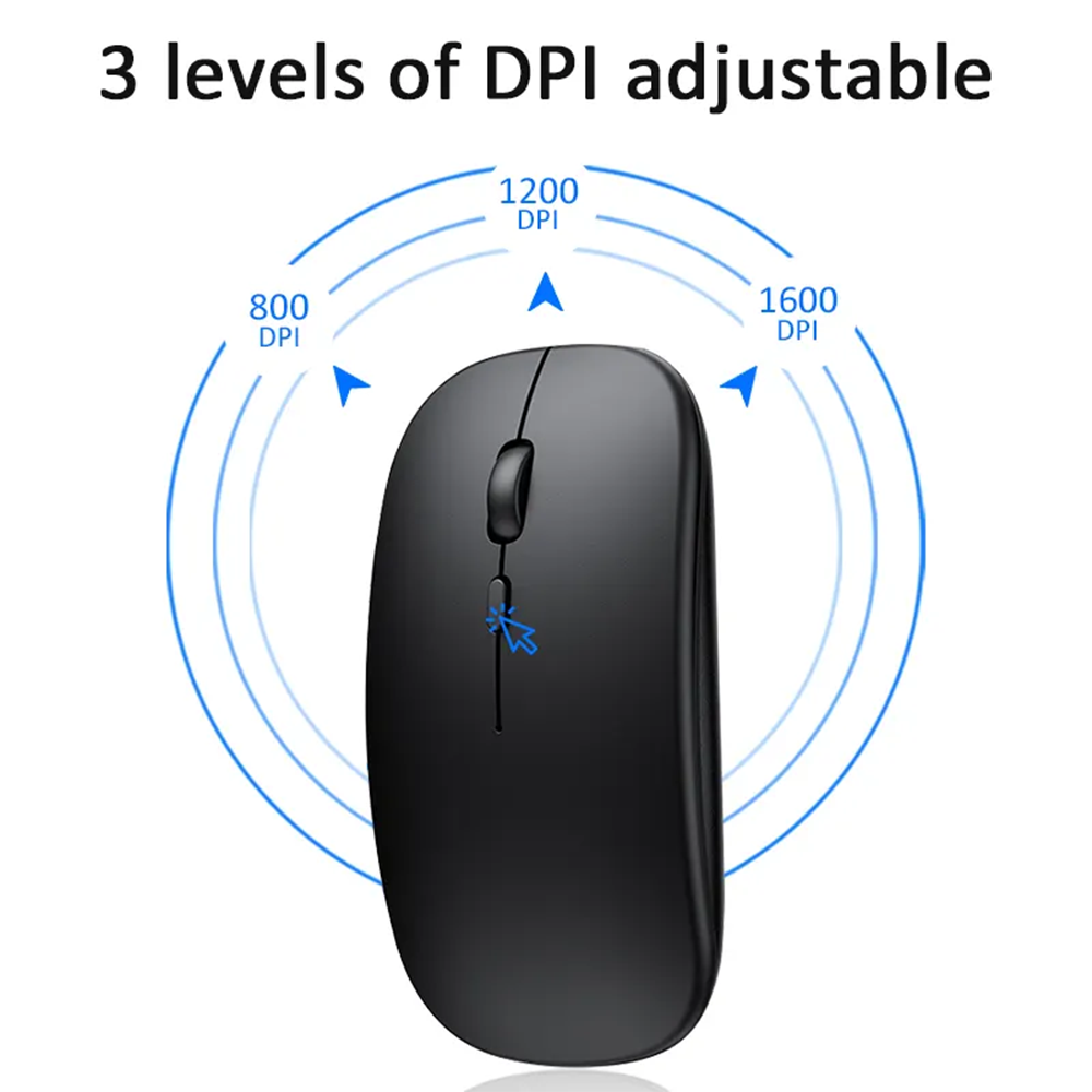 Slim Wireless Mouse 2.4GHz Optical Mice 1600DPI Gamer Office Quiet Mouse Ergonomic Mice With USB Receiver For PC Laptop
