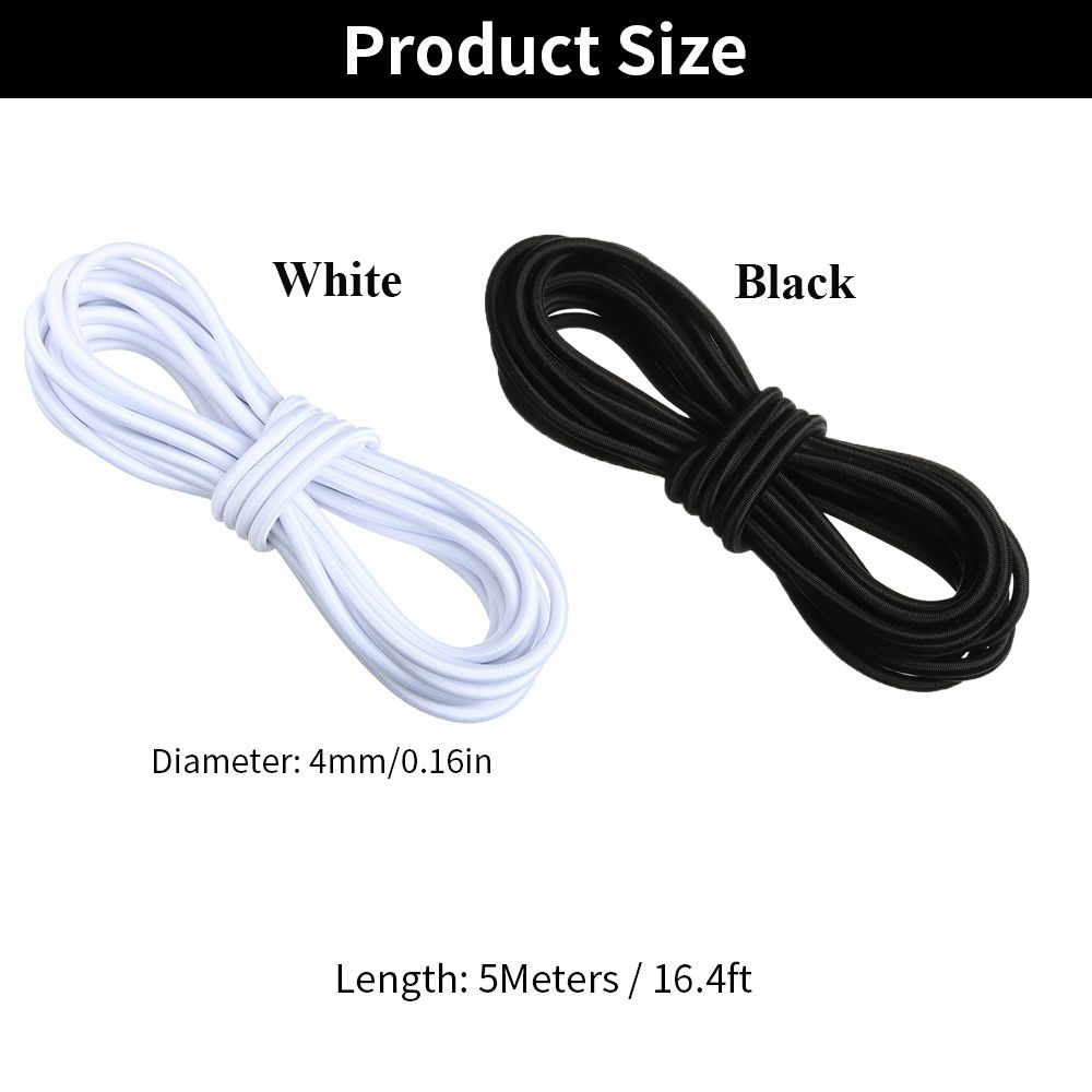 1/4Pcs 5M Stainless Steel Rowing Boats Round Ring Pad Deck Rigging Sup D Ring Elastic Bungee Rope PVC Patch