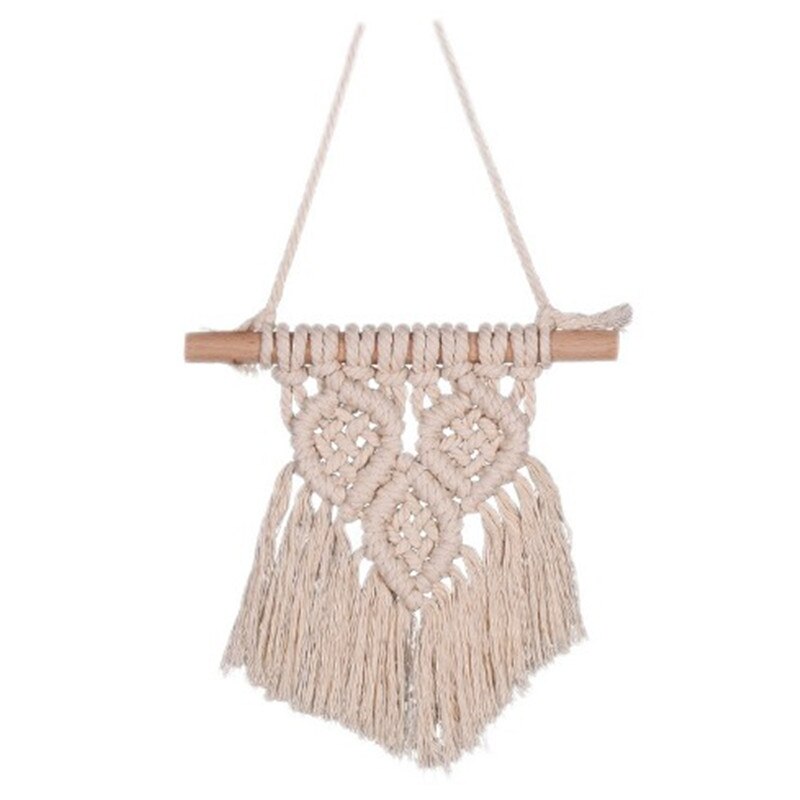 Macrame Wall Hanging Tapestry Handmade Cotton Woven Nordic Backdrop Boho Kids Room Home Decoration Wedding Photo Props