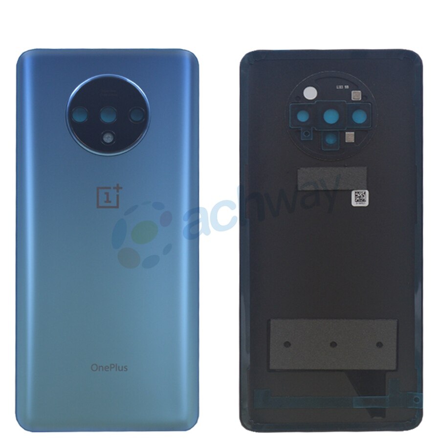 Alkuperäinen oneplus 7t takalasin takakotelon kannen vaihto takaoven paristokotelo oneplus 1+7t : lle kameran linssillä