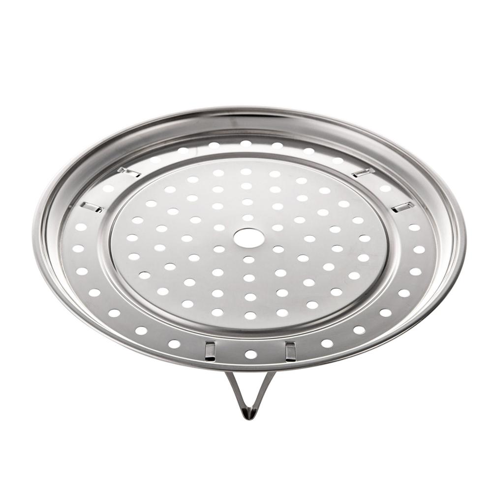 Stainless Steel Steamer Rack Pot Steaming Tray Stand Cookware Fish Bun Dumpling Steamer Shelf Instant Pot Kitchen Cooking Tools: 24cm