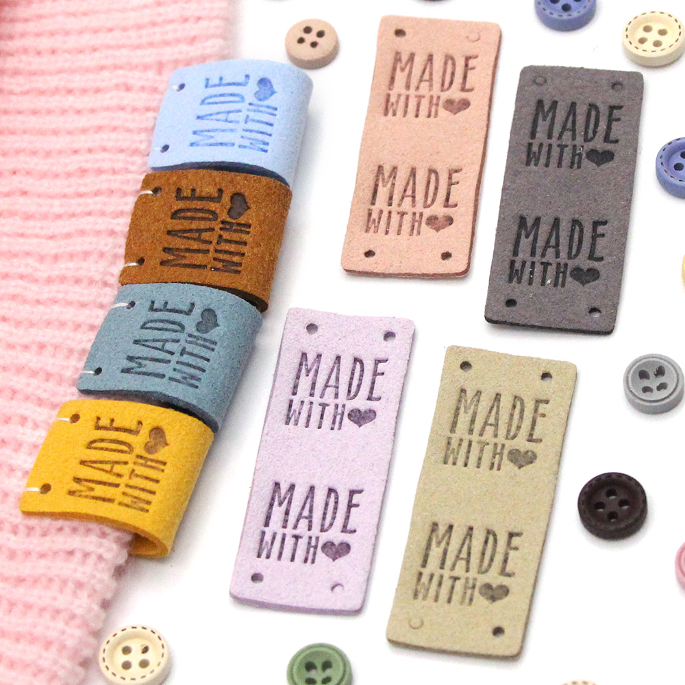 20Pcs Gemaakt Met Liefde Lederen Label Voor Kledin... – Vicedeal