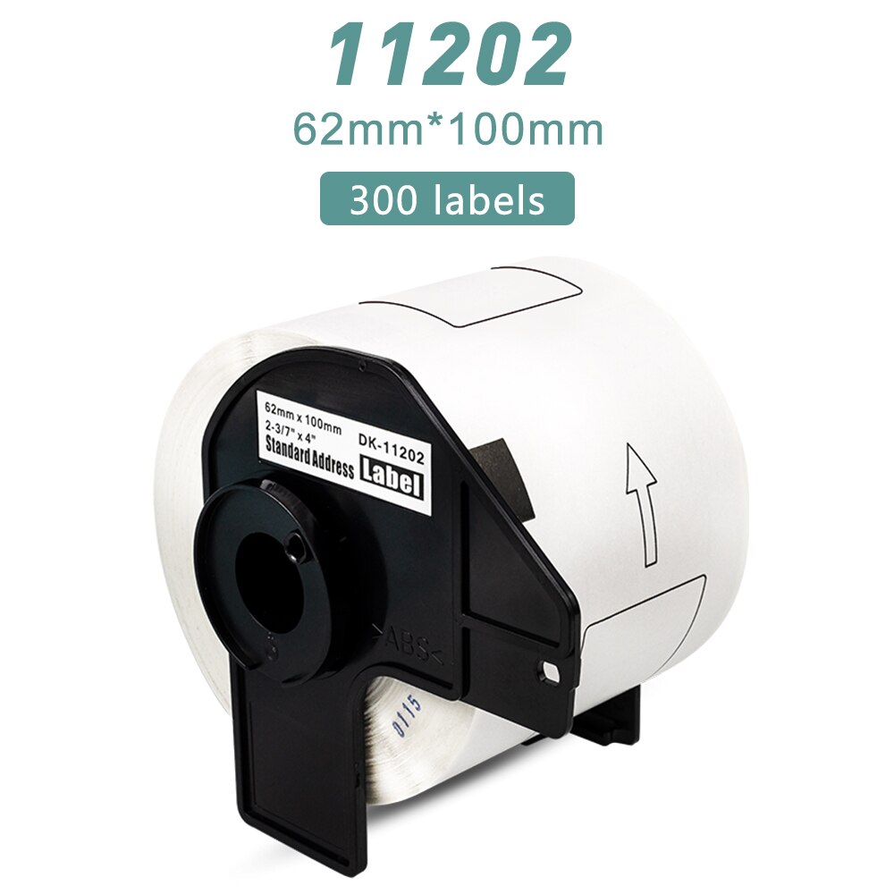 Thermal Label Printer Paper Label Roll DK 22205 22210 11208 11209 11201 DK11202 DK11204 Compatible Brother Labeller QL500 QL570: 11202