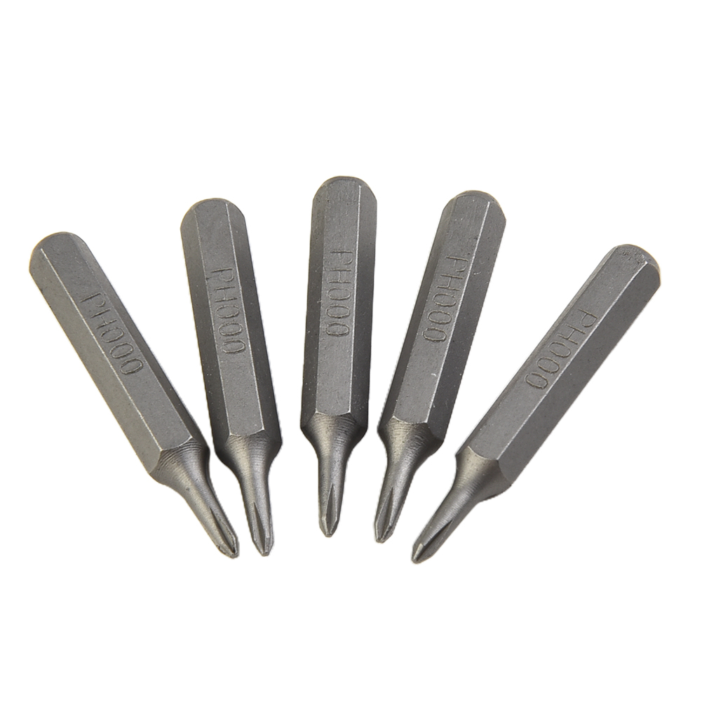 biter skrutrekker  ph1 ph000 ph0000 ph2 deler reservere kryss sekskant  ph0 tilbehør  h4 x 28mm topp til 5 stk