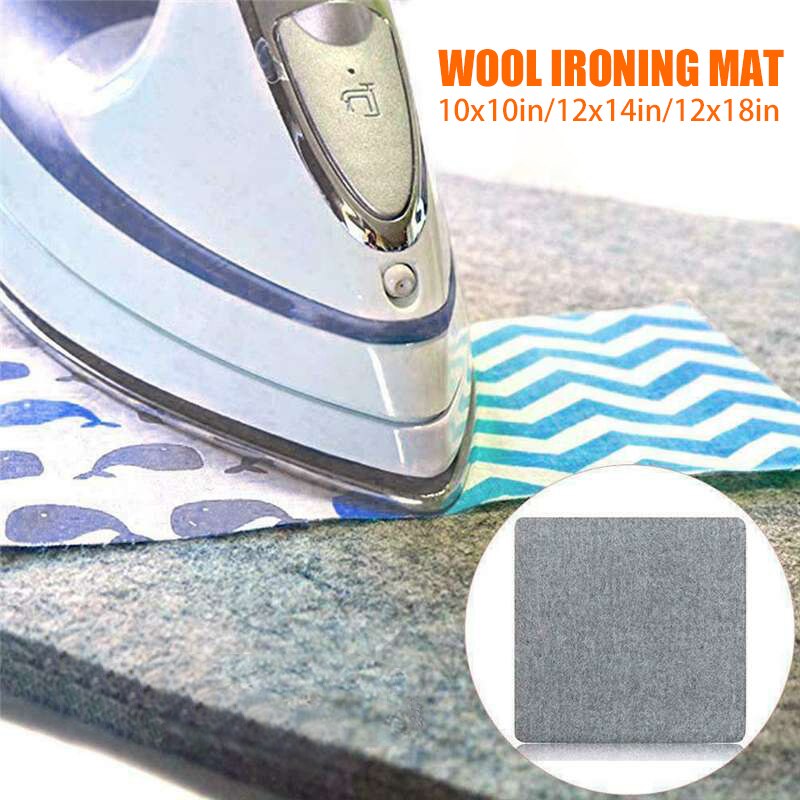 3 Sizes Wool Pressing Mat Ironing Pad High Temperature Ironing Board Felt Press Mat for Home Protective Insulation Blanket