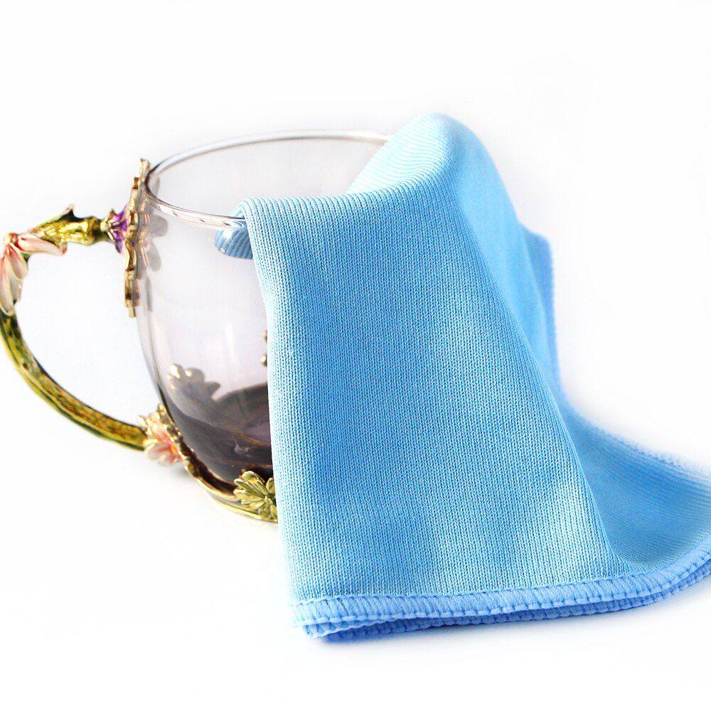 Toallas de limpieza de vidrio de microfibra suave, 8 Uds., paño de limpieza de acero inoxidable con brillo para pulir, tela para ventana, parabrisas, paño de limpieza de coche