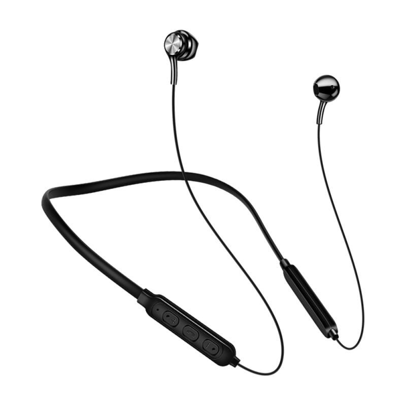 Nekband Koptelefoon Wireless In Ear Bluetooth Headset Sport Oordopjes Met Microfoon Tws Oortelefoon Voor Oppo Xiaomi Huawei Fone De Ouvido: Black