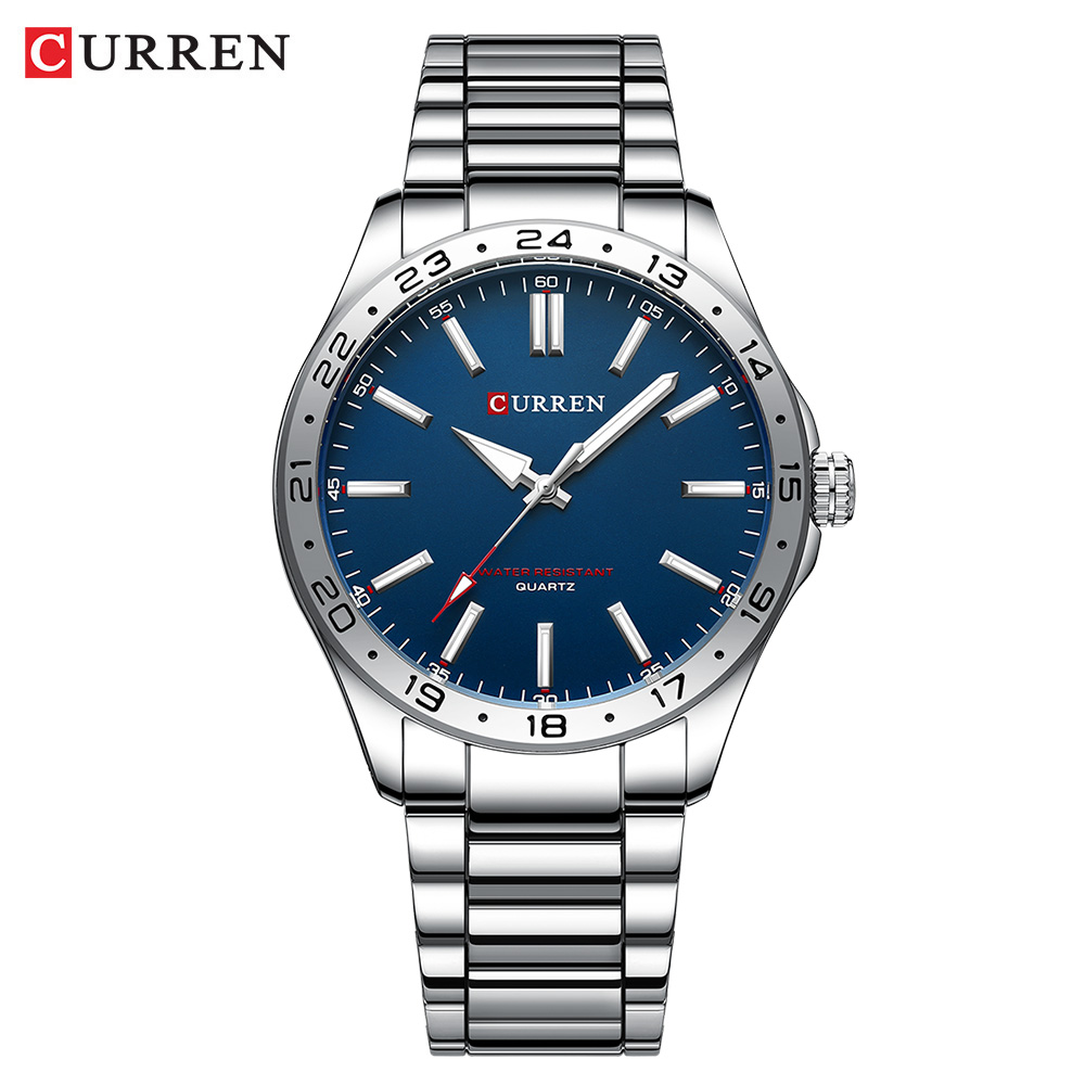 CURREN Mannen Mode Ultra Dunne Horloges Eenvoudige Mannen Business Rvs Quartz Horloge Casual Horloge Voor Man Relogio Masculino