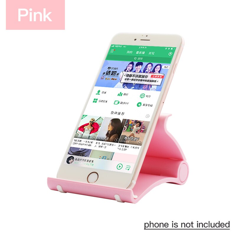Vention Phone Holder Stand Mobile Smartphone for Tablet Stand iphone Desk Cell Phone Holder Stand Portable Moble Mobile Holder: Pink