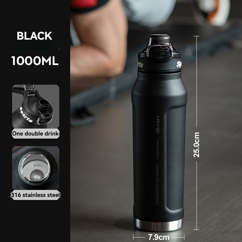 1.5L Thermos Water Bottle Stainless Steel Vacuum Flas Tumbler Coffee Cup Insulated Tea And Cold Water Bottle Thermal Drink: Yellow