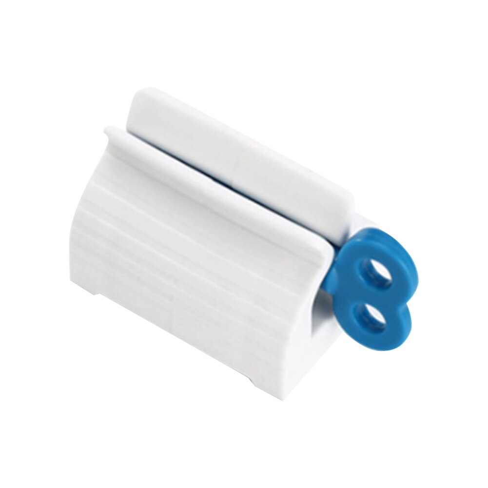 Toothpaste Dispenser Tube Squeezer Tooth Paste Squeezer Facial Cleanser Press Rolling Holder Bathroom Accessories: Blue