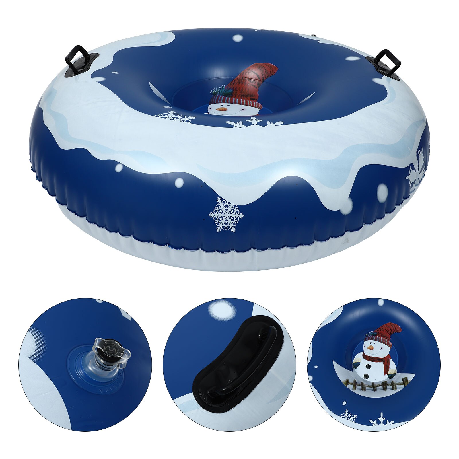 1Pc PVC Weihnachten Thema Schnee Kreis Verschleiß-beständig Aufblasbare Schnee Rohr: Ursprünglich Titel