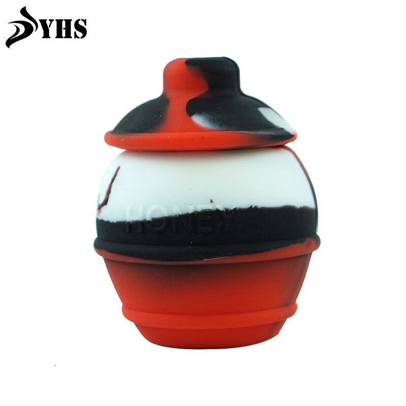 3pcs 35ml Nonstick Silicone Wax Containers Silicone Storage Container bottle jar dad For Wax Oil: white black red