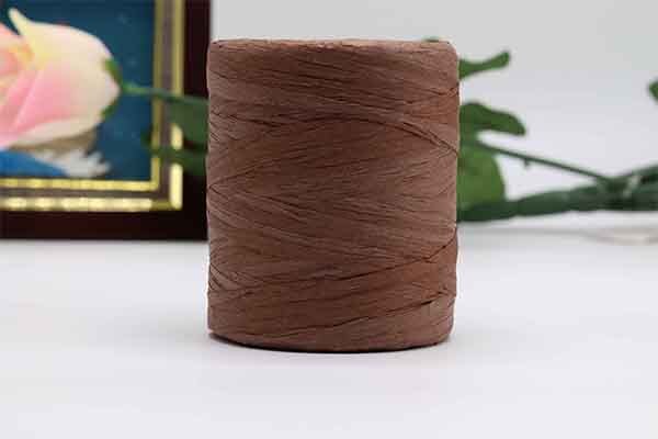 180 m/rolka bawełna rafia przędzy na drutach kapelusze letnie torby dzianiny szydełka DIY Handmade Craft dzianina nici: coffee