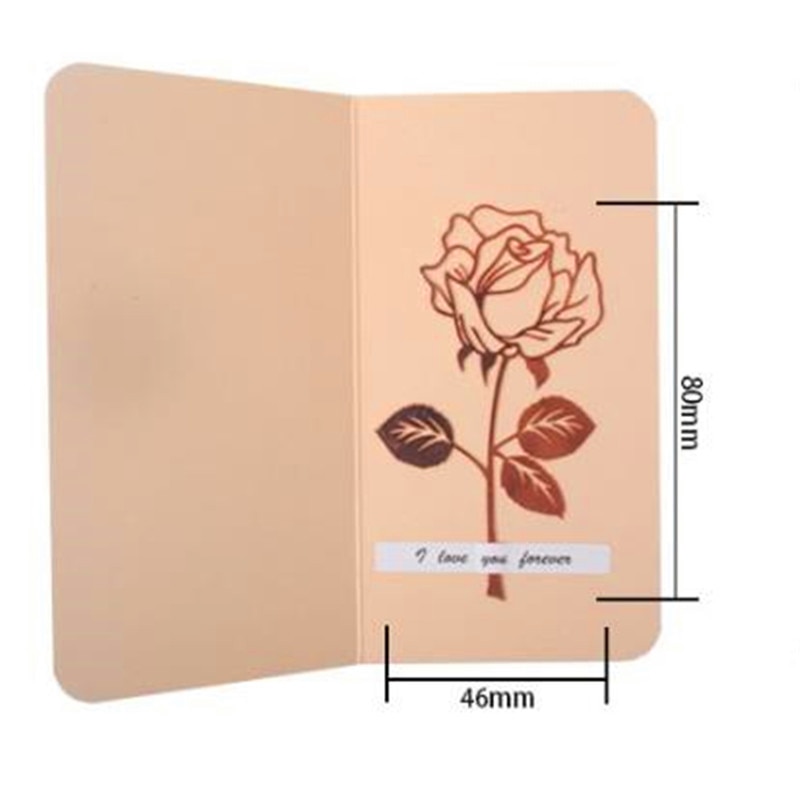 1 PC Beautiful Rose Gold Metal Bookmark Trendy High-grade Electroplated Rose Stainless Steel Bookmark Valentine's Day
