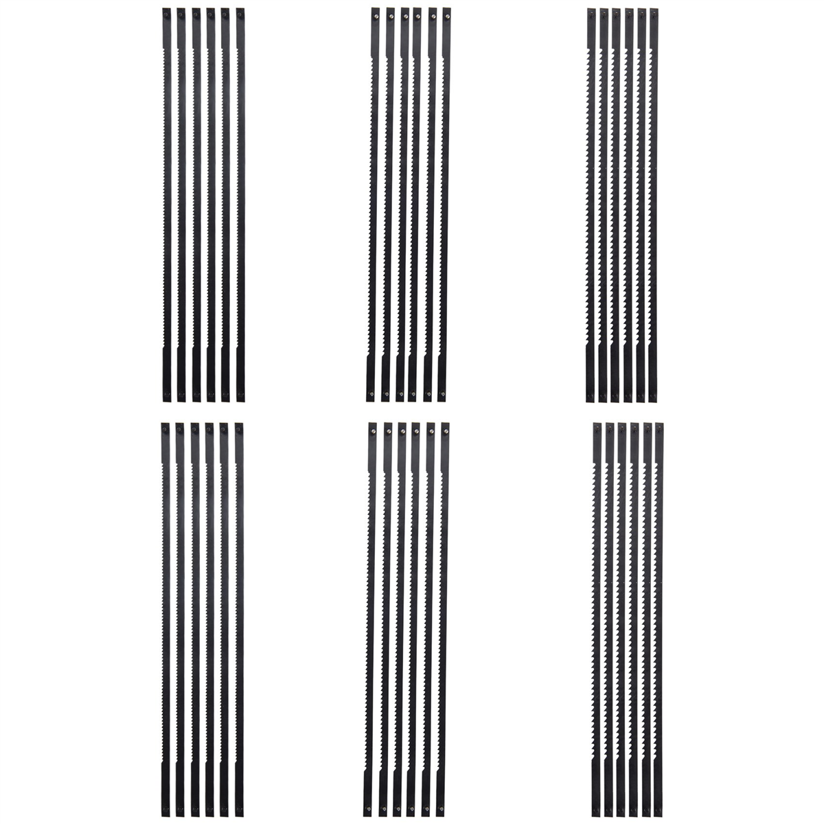 36 st rullsågblad 127mm strängsågblad i kolstål med tvärstift 15/18/24 tänder standard finsågblad