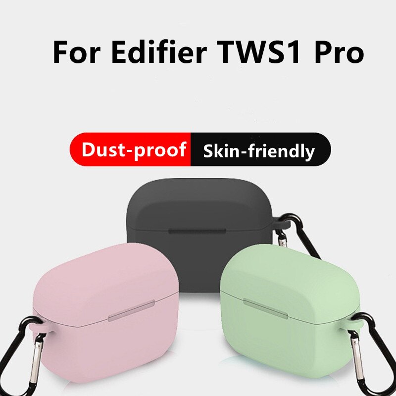 Siliconen Shell Voor Edifier TWS1 Pro Beschermhoes Stofdicht Anti-Fall Oortelefoon Case Voor Edifier Tws1 Pro draadloze Bluetooth