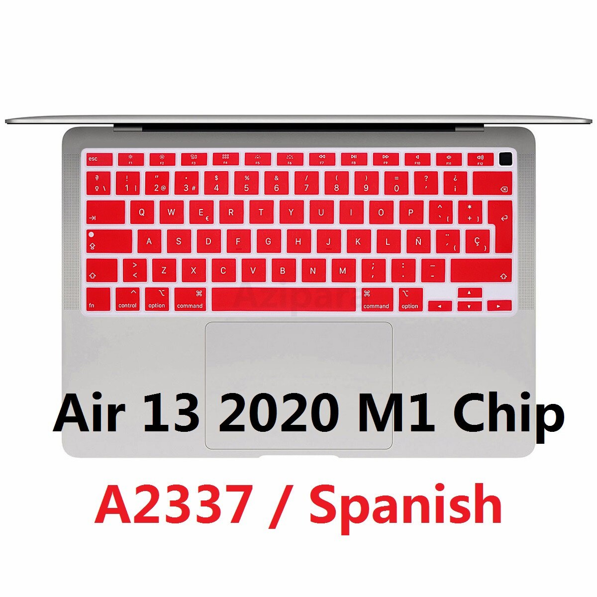 Eu Layout Zacht Voor Macbook Air M1 Chip A2337 Eu Spaans Toetsenbord Cover Silicium Voor Macbook Air 13 2020M1 chip Keyboard Skin