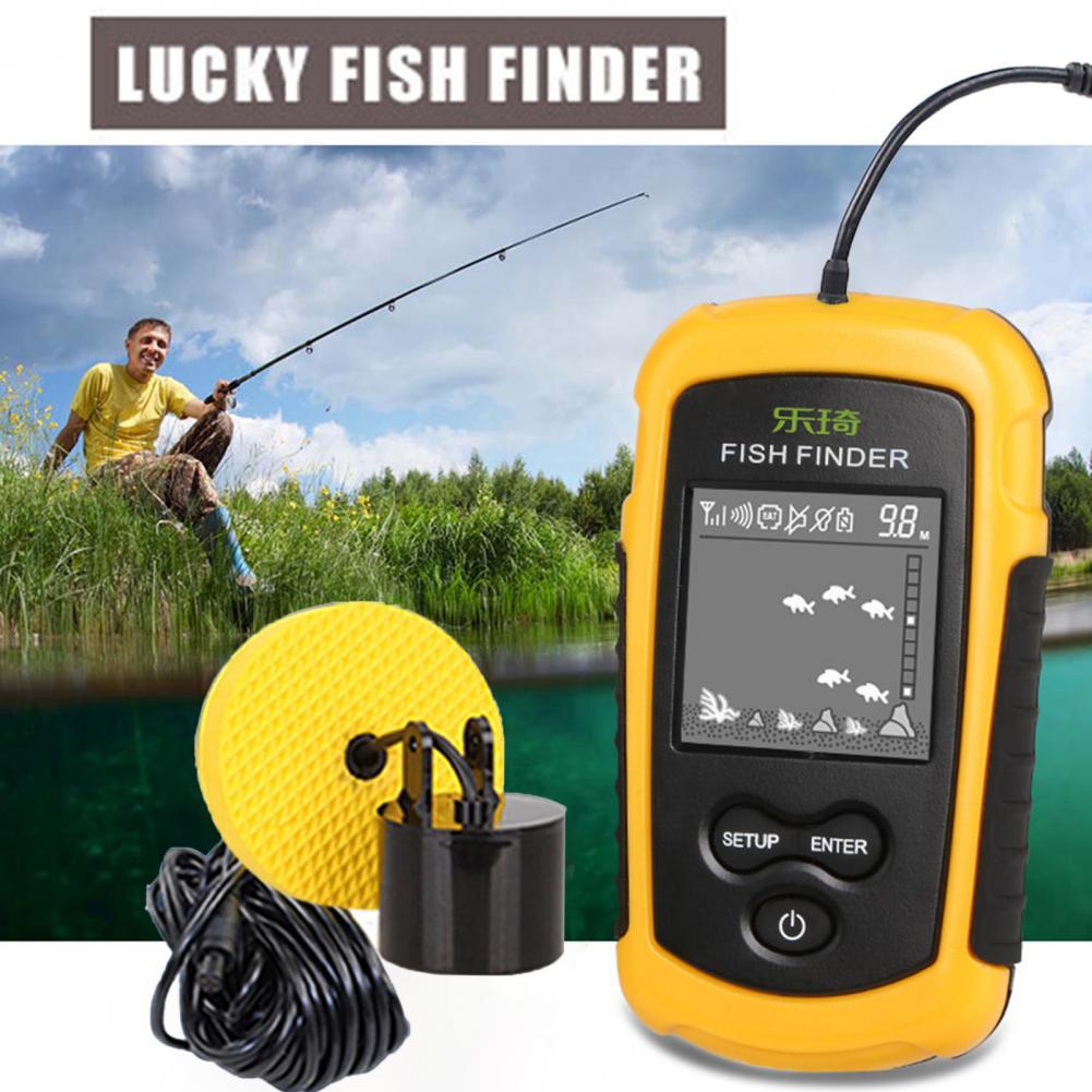 Vis Diepte Finder Digitale Display Diepte Uitlezing Nauwkeurige Fishfinder Vissen Handheld Fishfinder Diepte Finder Эхолот Для Рыбалки