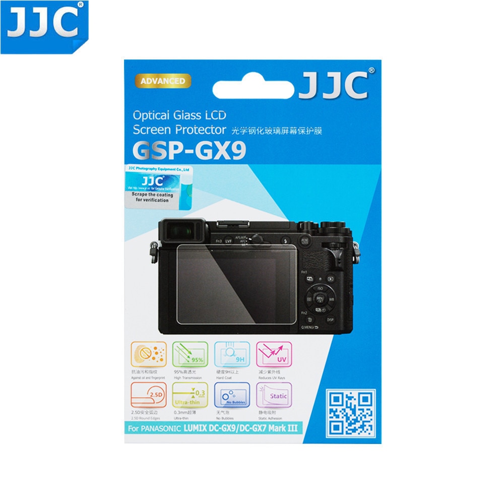 JJC LUMIX DC-GX9/DC-GX7 Mark III 0.3mm Optical Glass Camera Ultra-dunne LCD Screen Protector voor PANASONIC