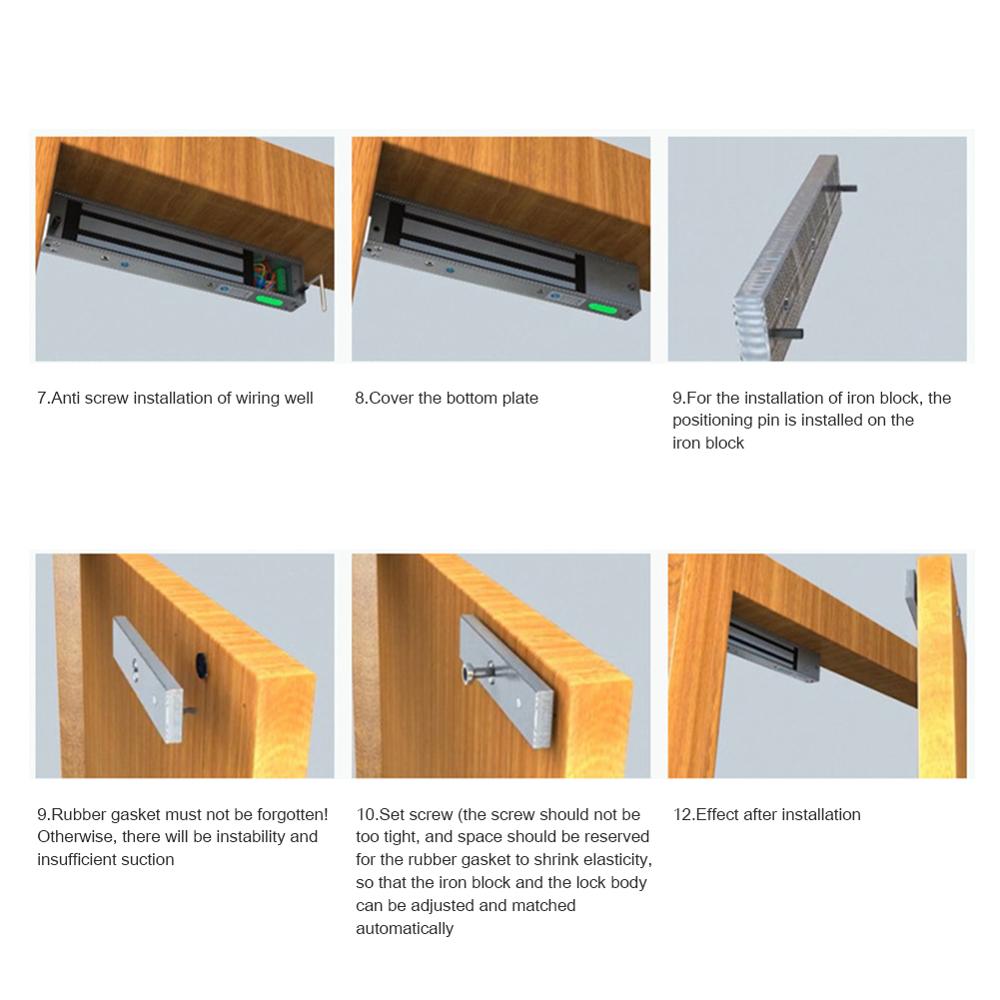 180 kg 12V Magnetic Electromagnetic Lock Can Be Use On Real life Room Escape Props Electric Lock or Household Safety Accessories