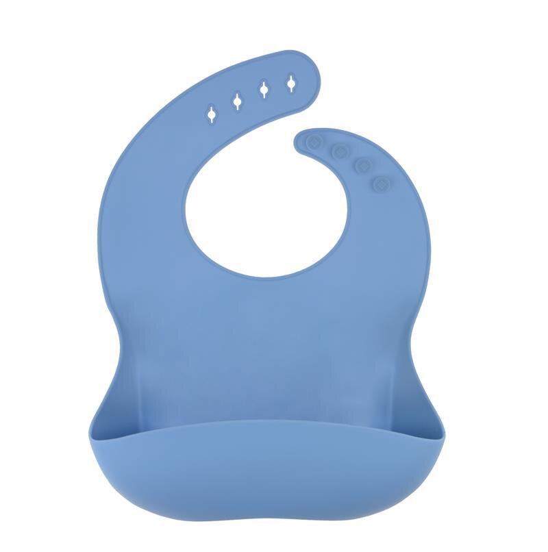 Xcqgh babadores de silicone para bebês, avental de alimentação para bebês, criança, bandana, cachecol de dropship: Azul