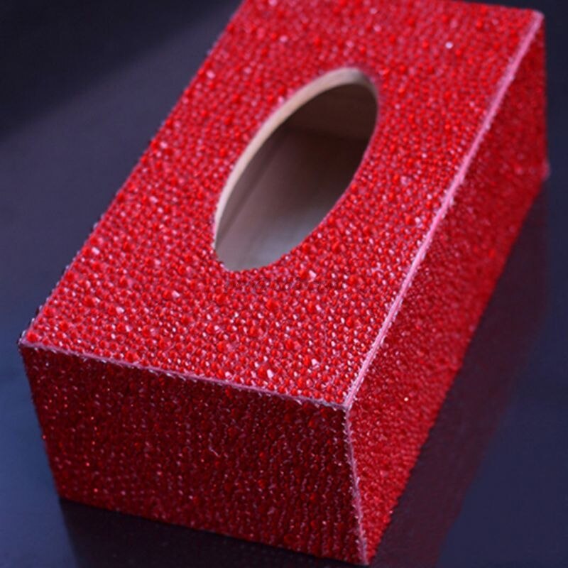 Forme spéciale diamant peinture bricolage rouleau boîte à mouchoirs stockage de bijoux lune étoile fleur point de croix artisanat