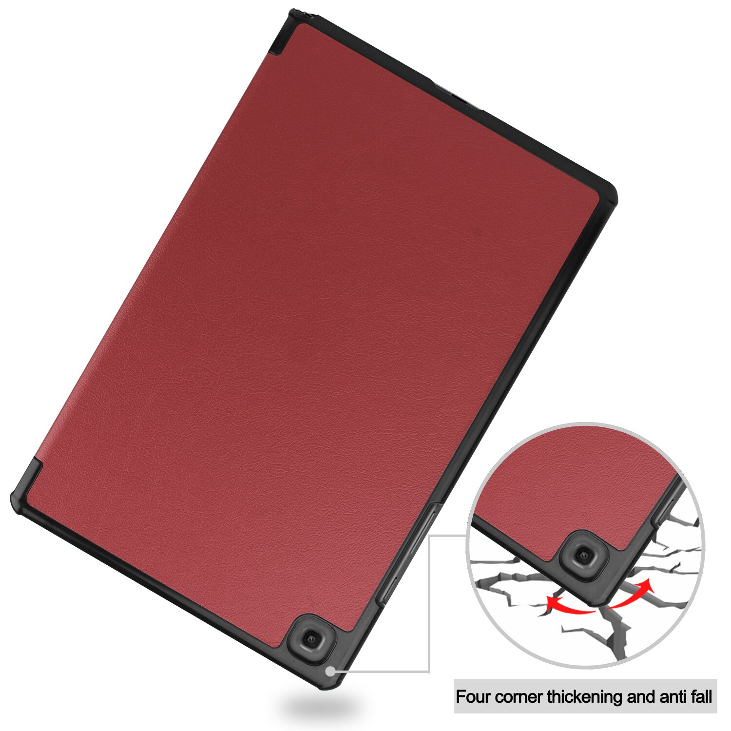 Magnetyczny Smaer PU skórzany pokrowiec do Samsung Galaxy Tab A7 SM-T500 SM-T505 SM-T507 10.5 "Tablet Funda Cover