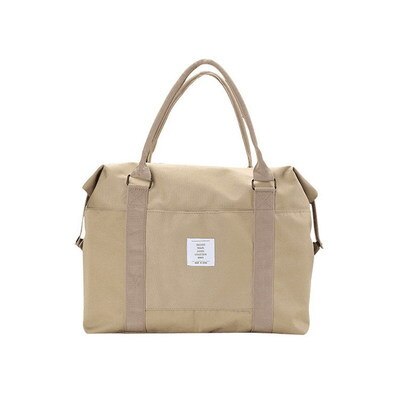 Rupoutine voyage à l'étranger sac d'embarquement grande capacité bagage à main sac à bandoulière stockage vêtements sac boîtier de chariot Oxford sac de voyage: Khaki