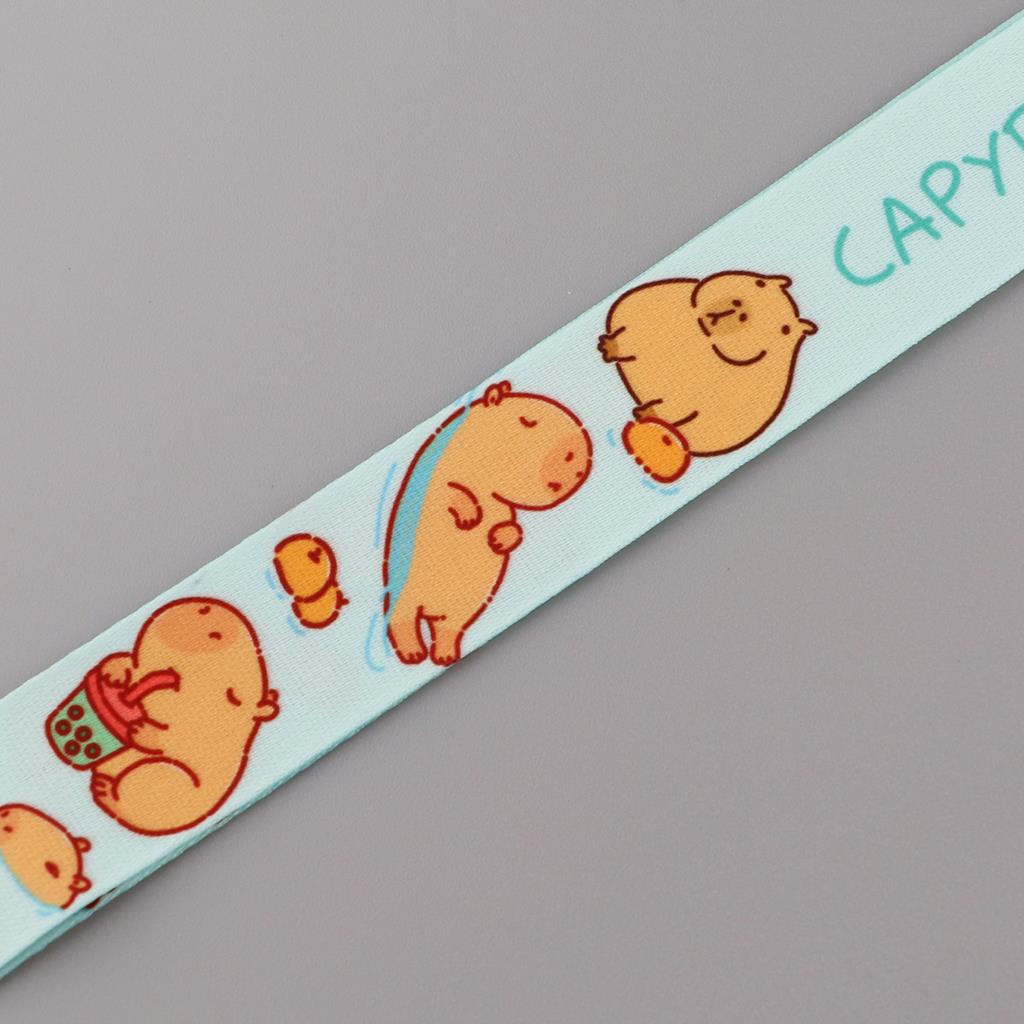 Cute Capybara Lanyard for Keys Neck Strap ID Card Badge Holder Cell Phone Strap Key Chain Key Holder Key Rings Accessories
