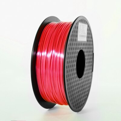 ZONESTAR Overseas Warehouses1KG 1.75mm Silk PLA 3D Printer Filament A Variety Of Colors: Silk Red