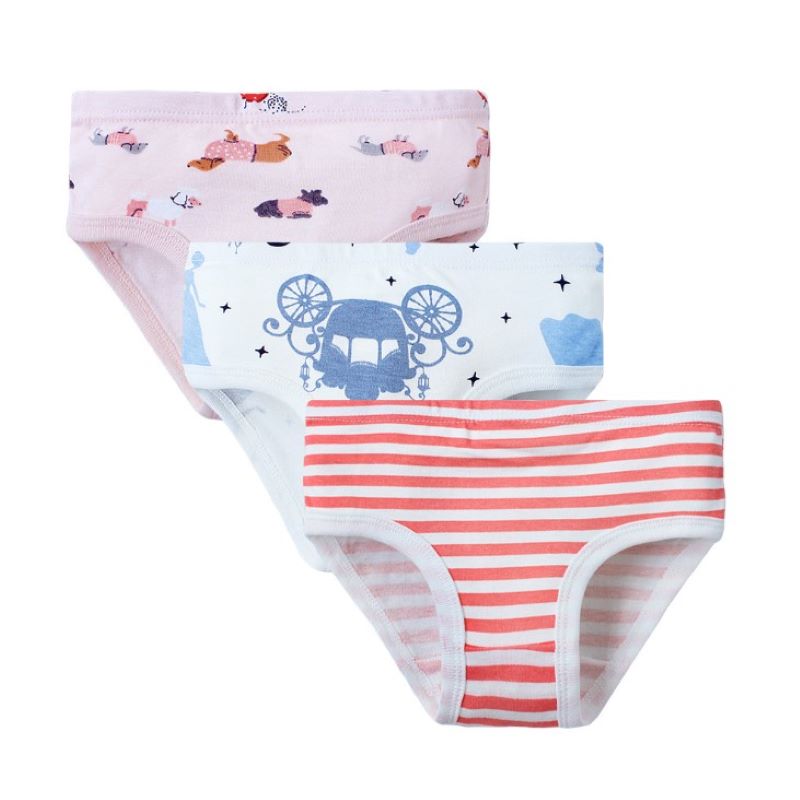 Lot de 3 slips pour filles, sous-vêtements pour enfants, pantalons pour enfants, directe