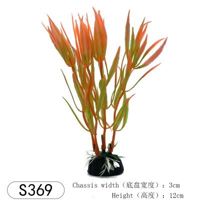 1 stk akvarie kunstige plastik planter dekoration akvarie landskab 1 stk kunstige akvarie dekorationer: 369 1 stk