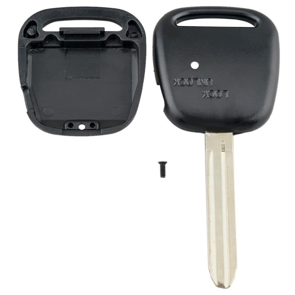 Remote Key Shell Case with TOY43 Blade 1 Side Button Fit for Toyota Carina Estima Harrier Previa Corolla