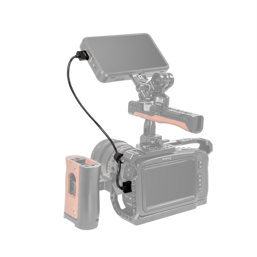 SmallRig Ultra Slim 4K HDMI Cable 35cm For DSLR Camera/Monitor/Wireless Video Transmitter/Receiver Cable -2956