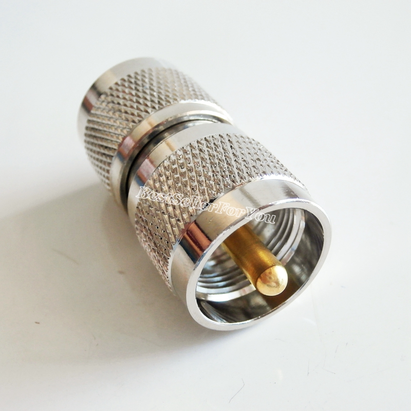 1Pcs N Male plug to UHF PL-259 PL259 Male Straight Radio RF adapter connector