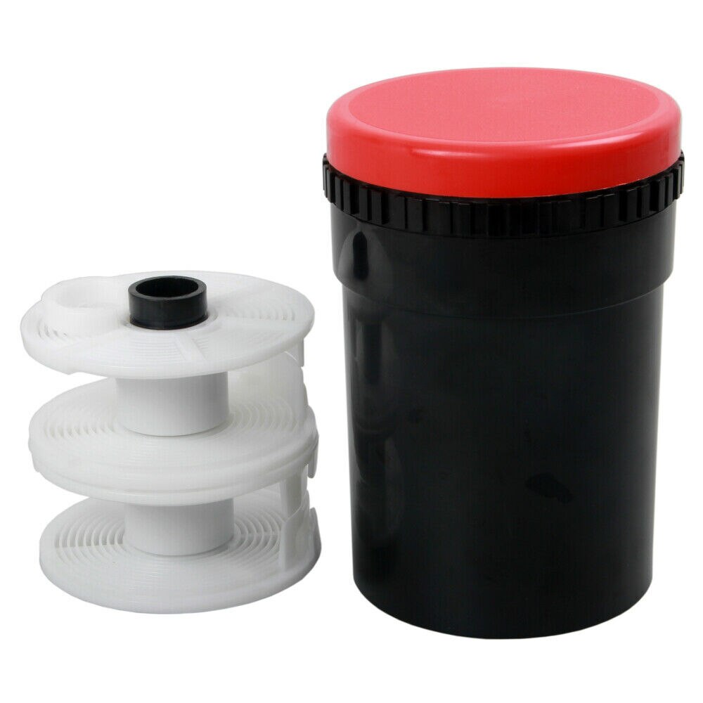 120 135 Darkroom Compact Film Developing Tank 2 Spiral Reel For Processing 120 135 127 film: Default Title